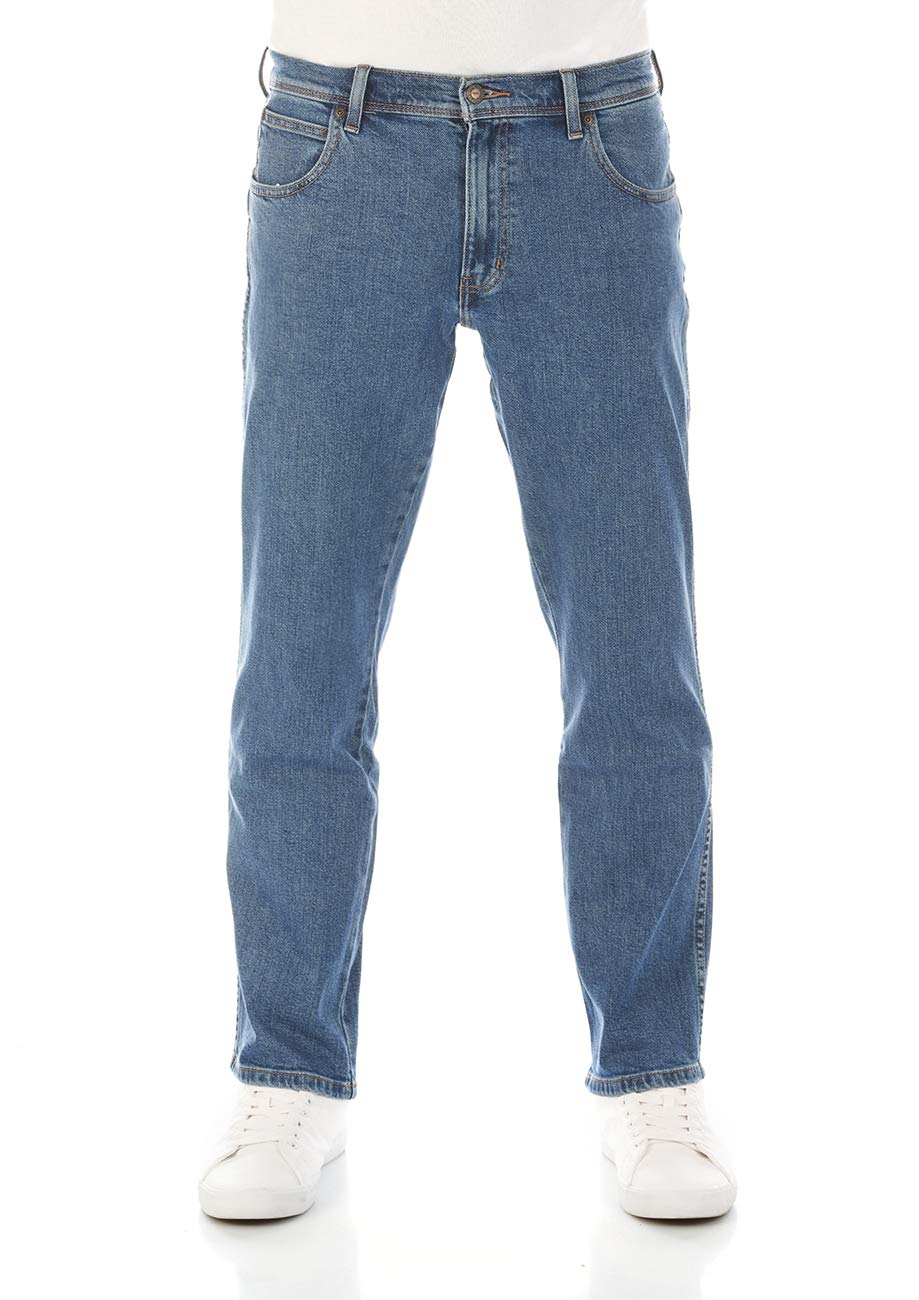 Wrangler Herren Jeans Regular - Mid Waist - Regular Fit - Schwarz W30-W44 30W / 30L Stonewash Blue,