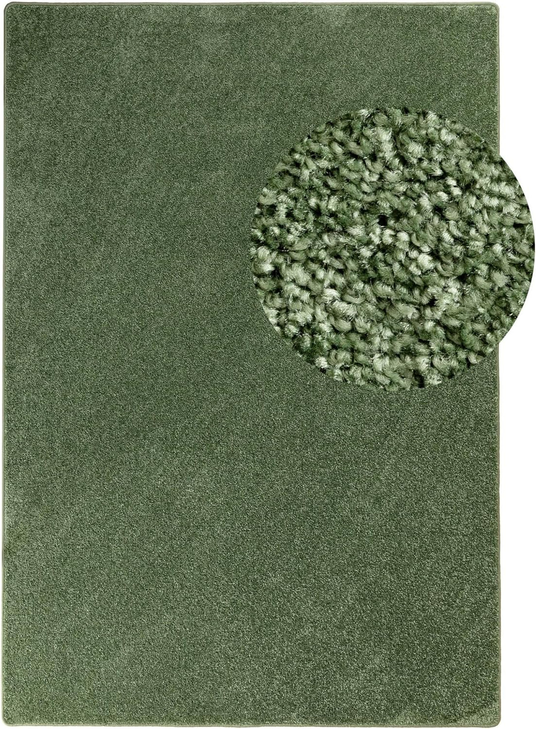 Steffensmeier Kurzflor Teppich Cambridge, Wohnzimmer, Schlafzimmer, in Grün, Grösse: 120x180 cm, Grü