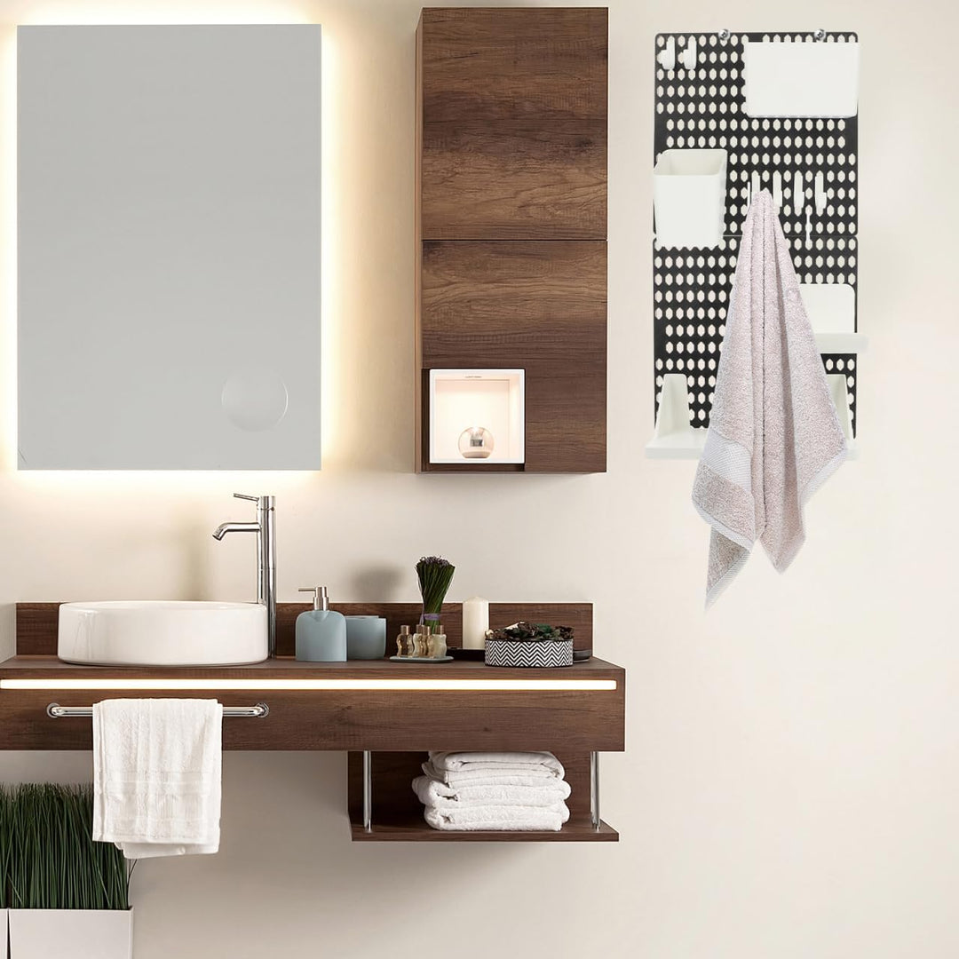 VICASKY Wandregal Organizer Pegboard Aufbewahrungssystem mit Haken und Box für Diy Projekte für Gara
