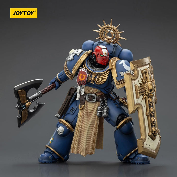 JOYTOY Warhammer 40K Ultramarines Metaurus with Power Axe, Stormshield and Plasma Pistol 1/18 Action