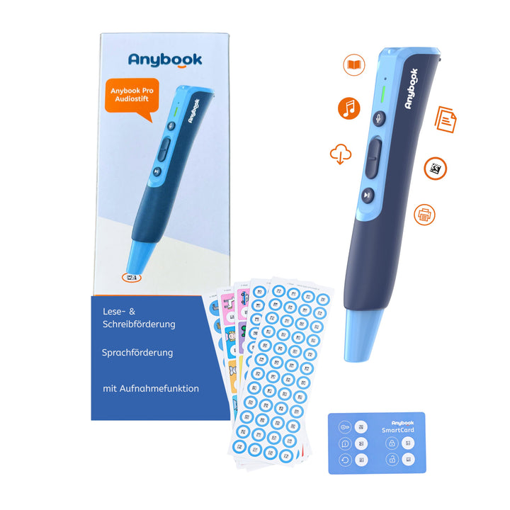 Anybook Pro M700 – Audiostift & Lesestift mit Aufnahme- & Wiedergabefunktion, flexibel für Sprach- &