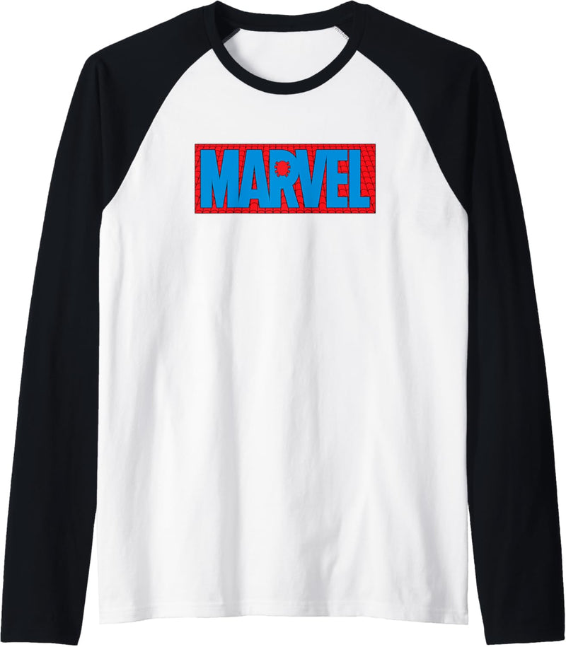 Marvel Logo Spider-Man Webs Raglan