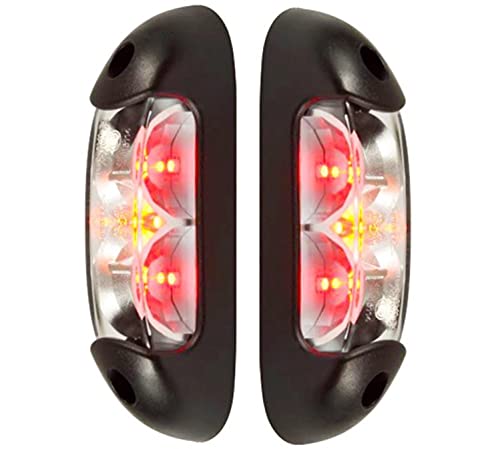2 x LED Umrissleuchte Begrenzungsleuchte Positionsleuchte 12-24V, 3 Farben: weiss, rot, orange für L