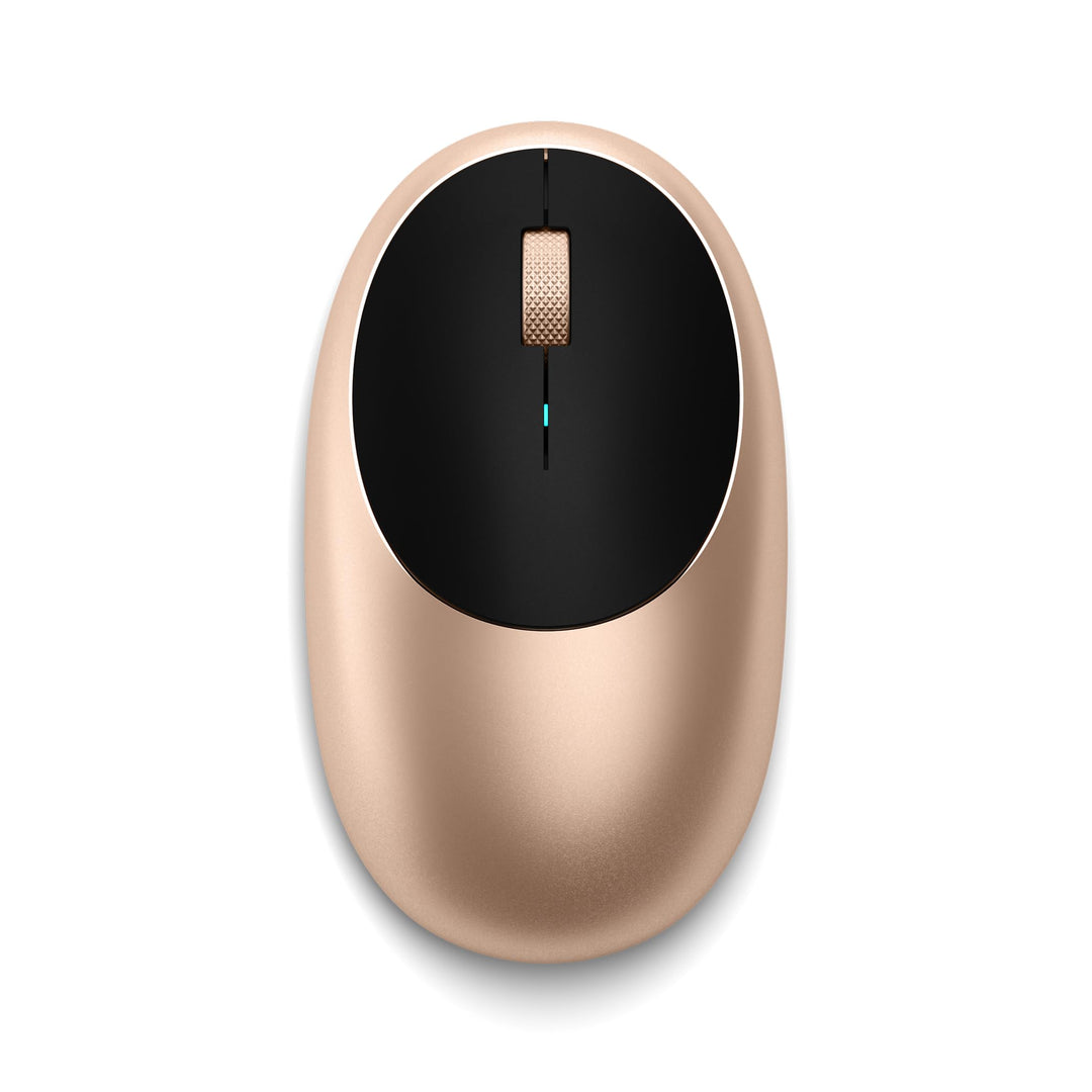 SATECHI M1 Kabellose Maus aus Aluminium, USB-C wiederaufladbar, 1200 DPI, Elegante, ergonomische Blu