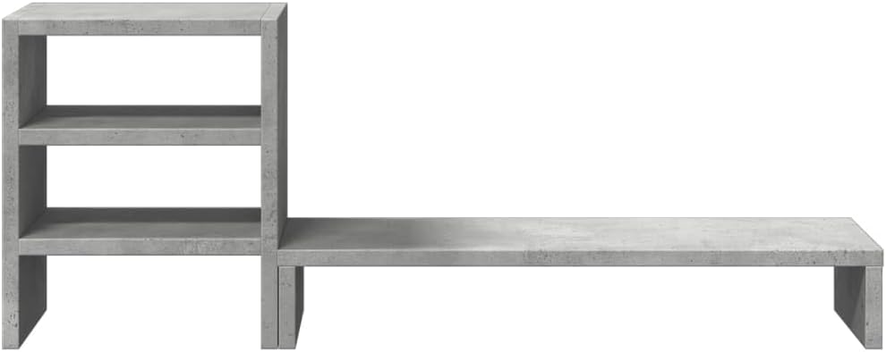 vidaXL Monitorständer, Schreibtischaufsatz mit Schreibtisch-Organizer, Unterbau Bildschirm Laptop St