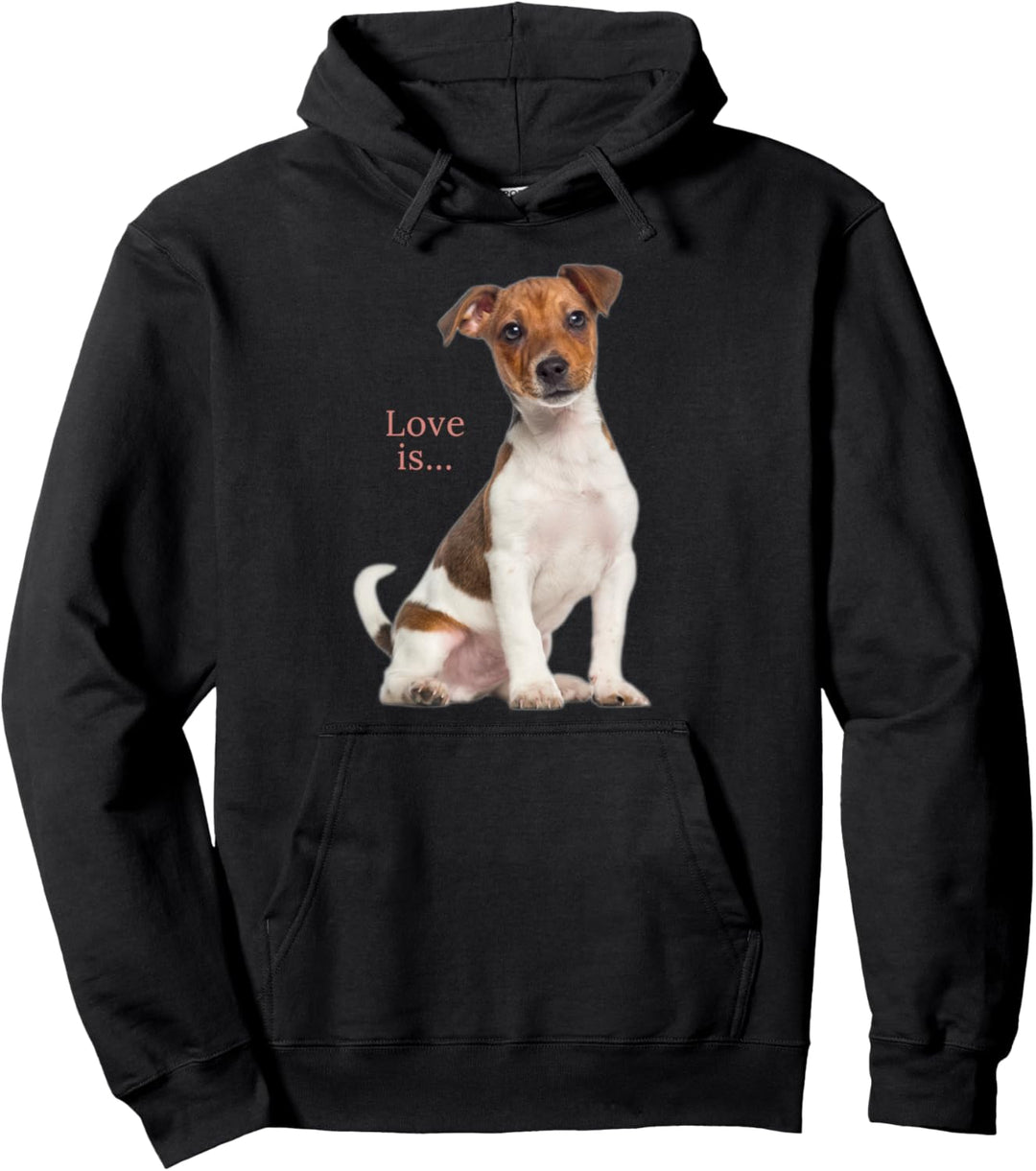 Jack Russell Terrier Shirt Mama Papa Damen Herren Kinder Love Dog Pullover Hoodie