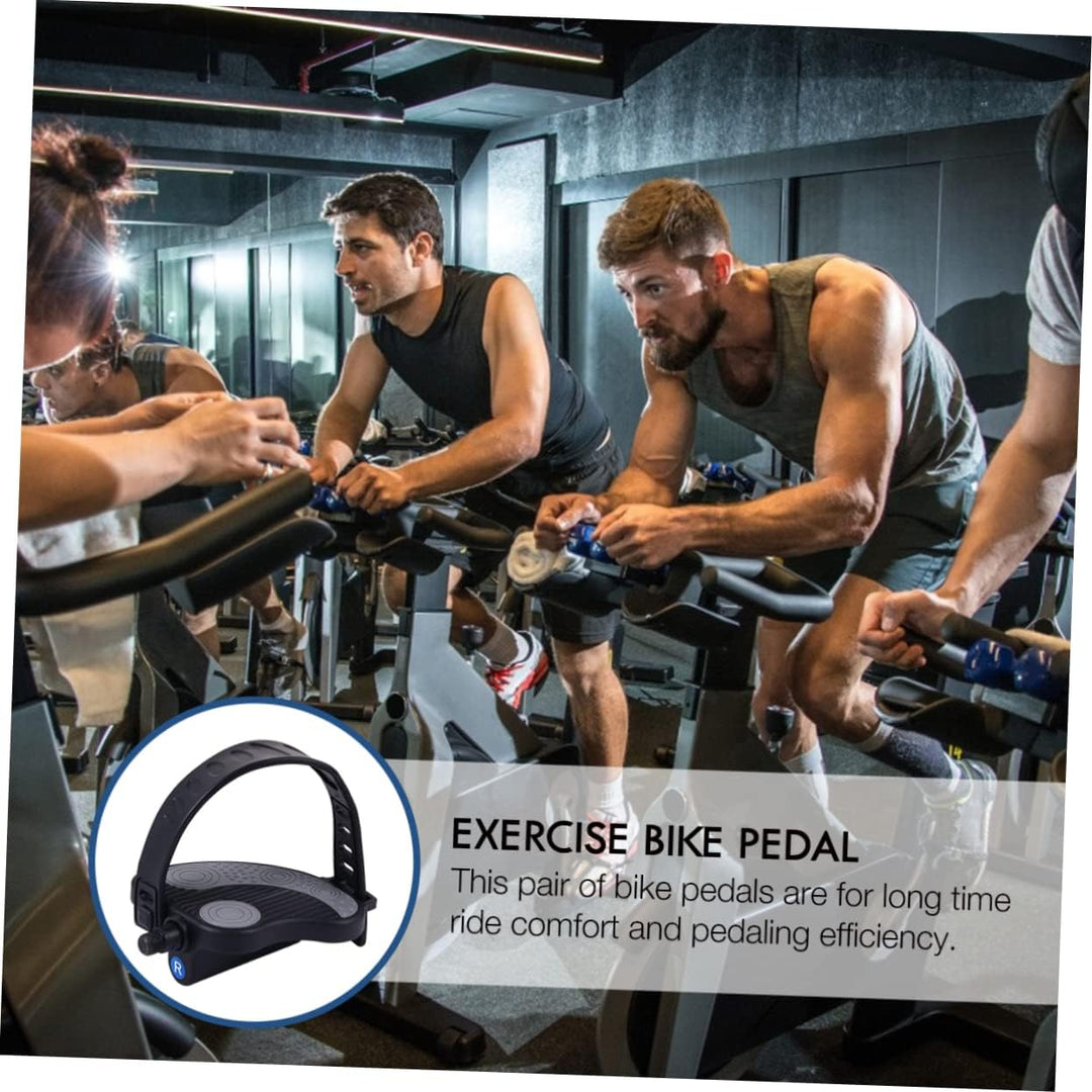 BESPORTBLE 1 Paar Pedale Fusspedaltrainer Heimtrainer Flache Form Fussschlaufen Für Heimtrainer Fahr