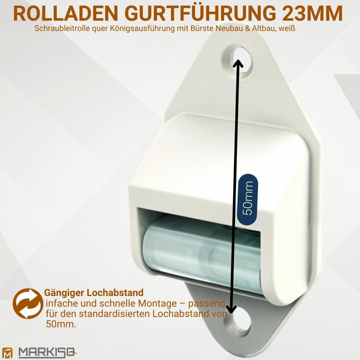 Gurtleitrolle Rolladen Gurtführung 23 mm Königsrolle Handwerkerqualität 10 Stück, 10 Stück