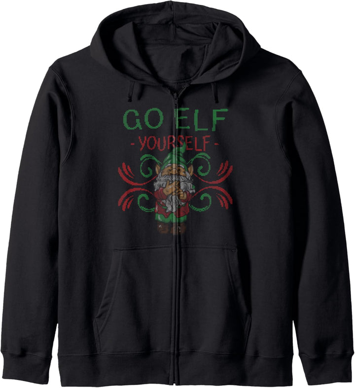 Wütende Weihnachtselfe Kapuzenjacke