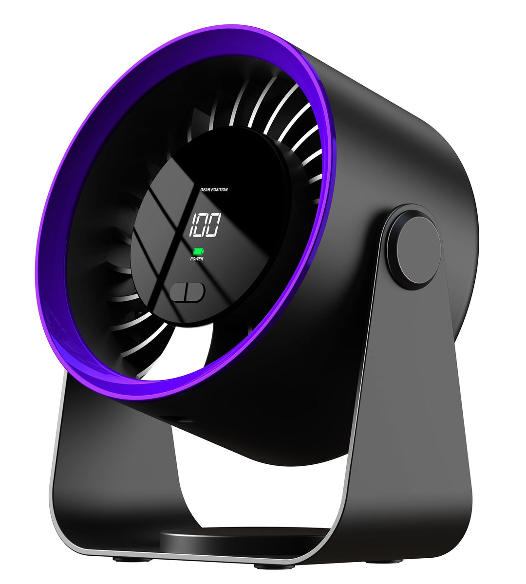 Tischventilator, Tragbarer Turbo-Ventilator Geräuscharme Kühlung Deckenventilator, USB-C kleiner Ven