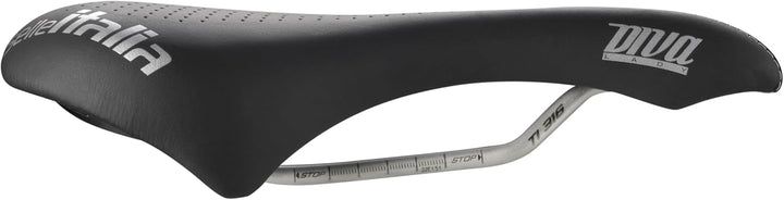 Selle Italia Unisex – Erwachsene Diva Gel Superflow Sattel L Schwarz, L Schwarz