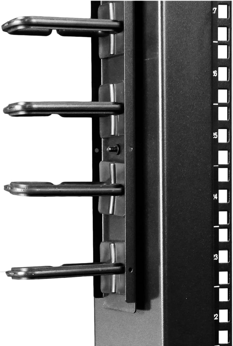 StarTech.com Vertikales Server-Rack-Kabelmanagement - 20U Ringe für Vertikales Kabelmanagement - Kab