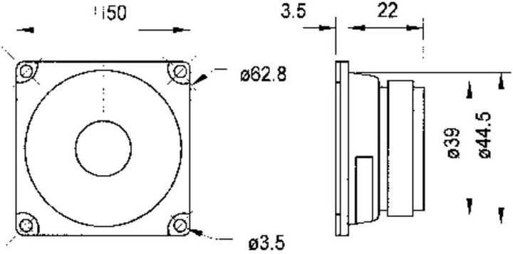 Visaton FRWS 5 4 W schwarz – Lautsprecher (150 – 20.000 Hz, schwarz, kabelgebunden, -25 – 70 °C)