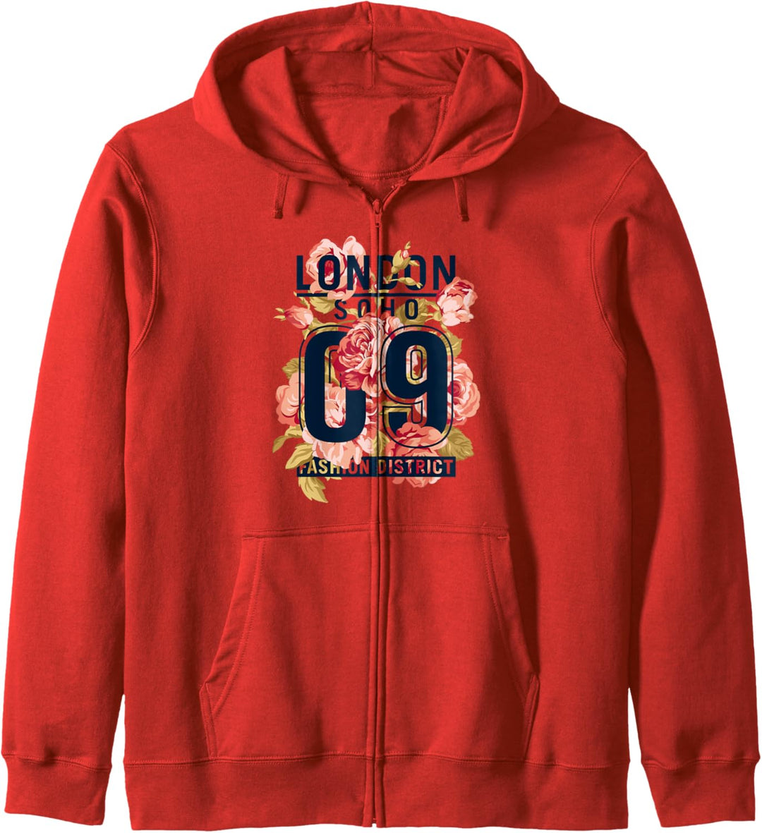Cool Floral London Soho Graphic Tee Shirts, I Love London Kapuzenjacke