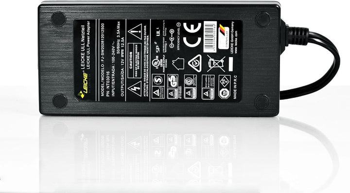 LEICKE 150W Netzteil 12V 12.5A 5,5 * 2,5mm, für ITX Pico PSU®, NAS Laufwerke, Router, Lichtschläuche