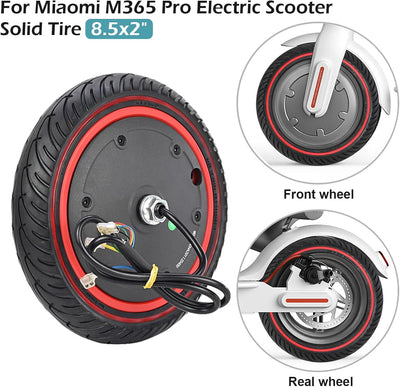 AYYDS Scooter Motor mit Vollgummireifen 8,5 Zoll für Xiaomi Pro 2 / M365 / M365 Pro / 1S Elektroscoo