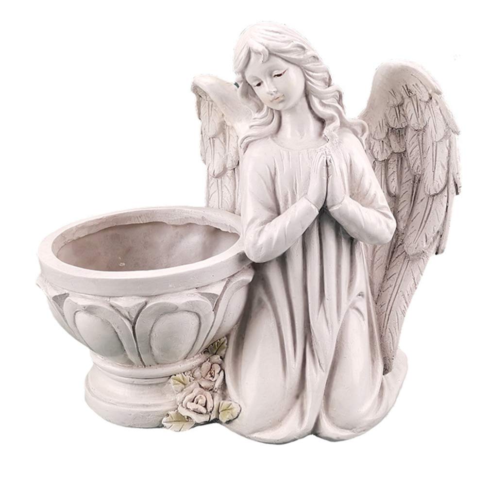 BESPORTBLE 1stk Engel Blumentopf Ornament Statue Vase Engel Kopf Pflanzer Engel Figuren Vase Blumen
