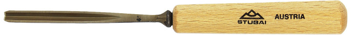 STUBAI Stemmeisen Stechbeitel Serie 52 - Form 45 | Gerader Gaissfuss 6 mm, mit Holzgriff, zum Vorste