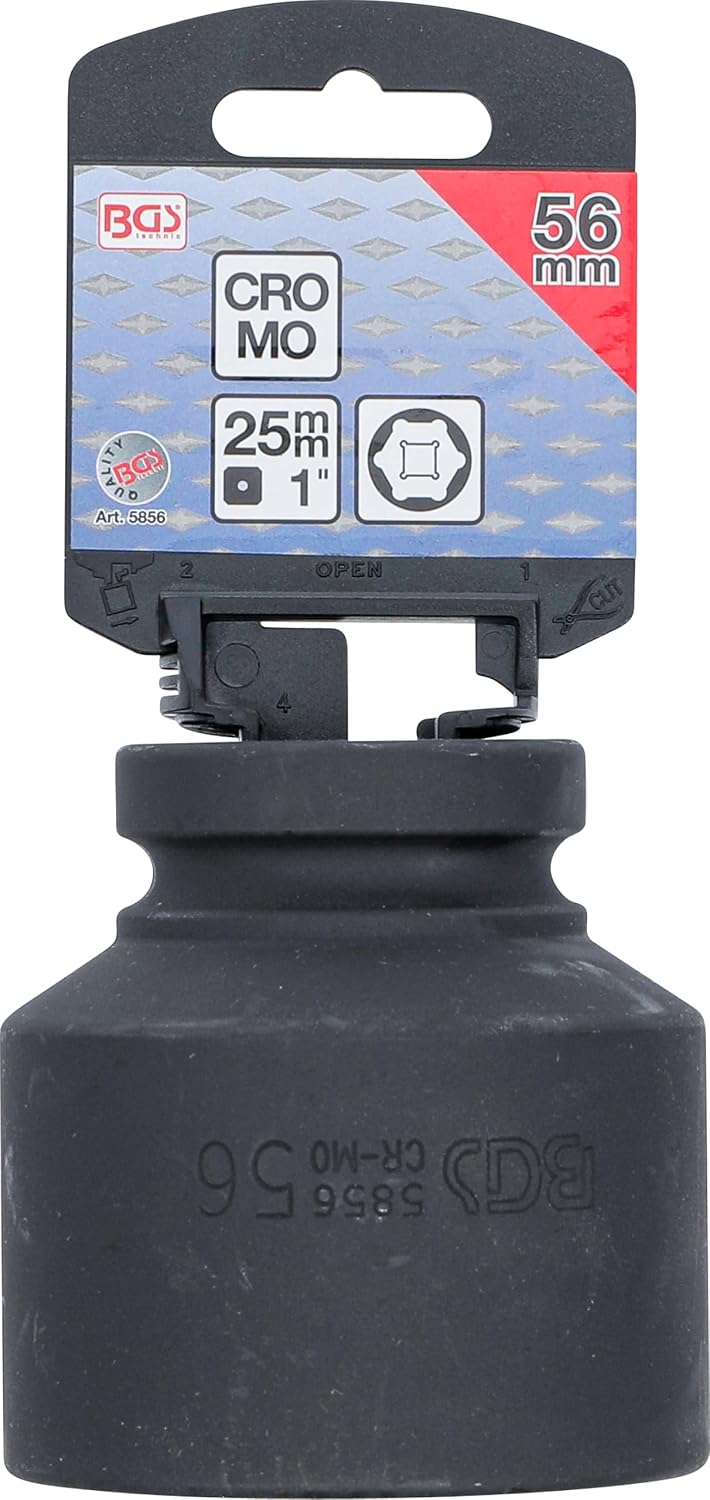 BGS 5856 | Kraft-Steckschlüssel-Einsatz Sechskant | 25 mm (1") | SW 56 mm Schlüsselweite: 56 mm, Sch
