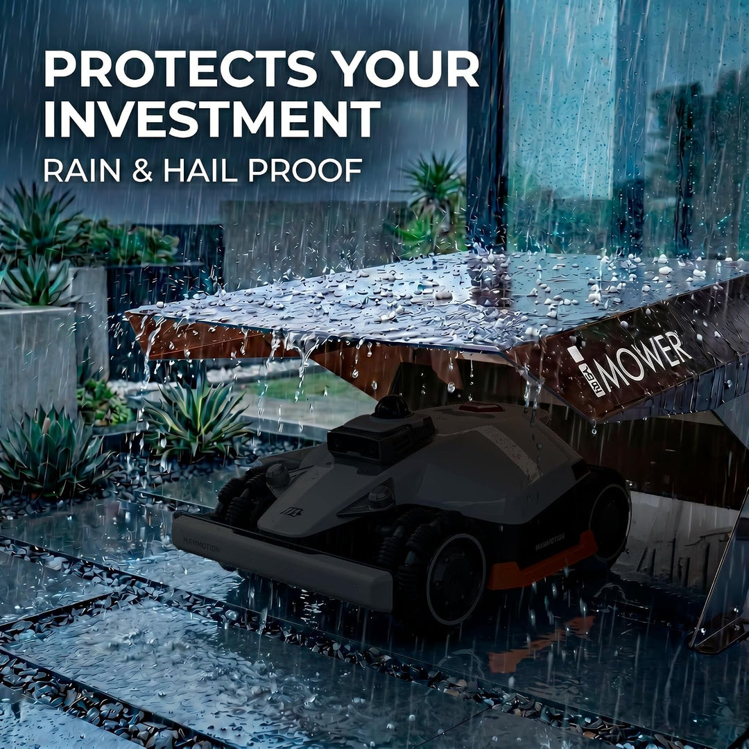 Mähroboter-Garage Mobius kompatibel mit Mammotion Luba 3 AWD 1500 3000 5000 10000, transparente Abde