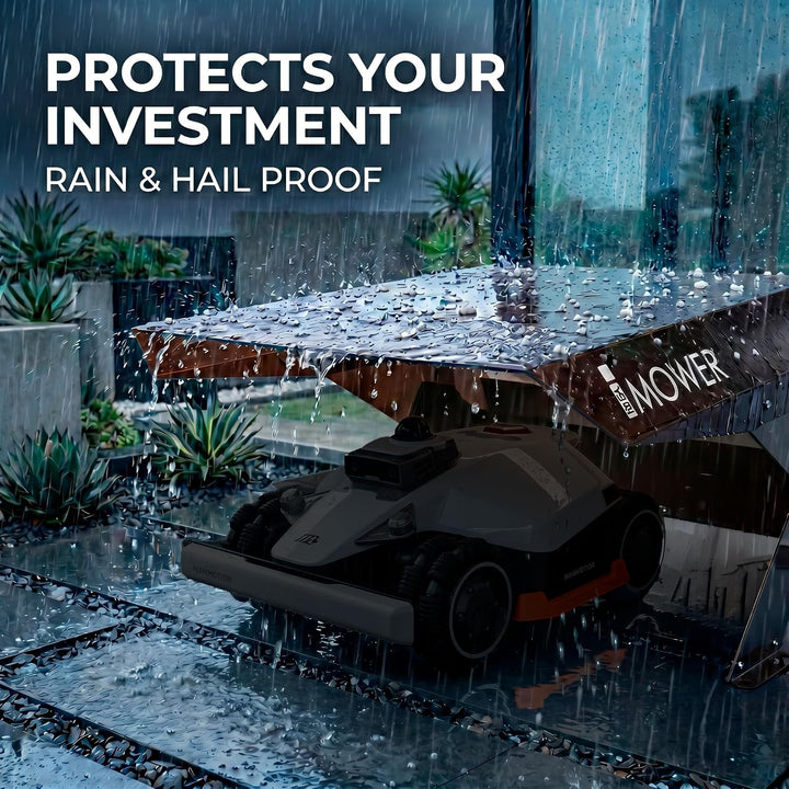 Mähroboter-Garage Mobius kompatibel mit Mammotion Luba 3 AWD 1500 3000 5000 10000, transparente Abde