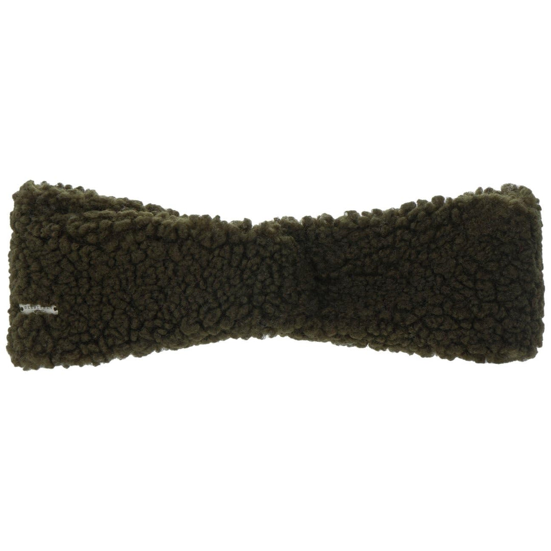 Seeberger Teddy Fur Stirnband Headband Ohrenschutz Ohrenwärmer 1 stück (1er Pack) Oliv/Blatt für mic