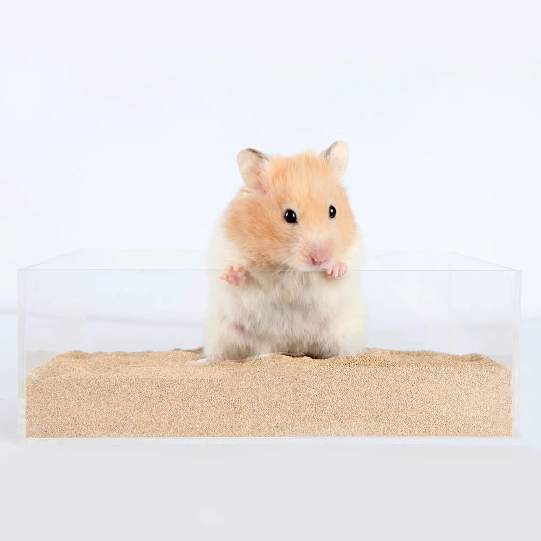 DR.DUDU Hamster-Badesand, 3 kg, staubfreier Wüstensand oder Töpfchentoilettenstreu, Sand für Hamster