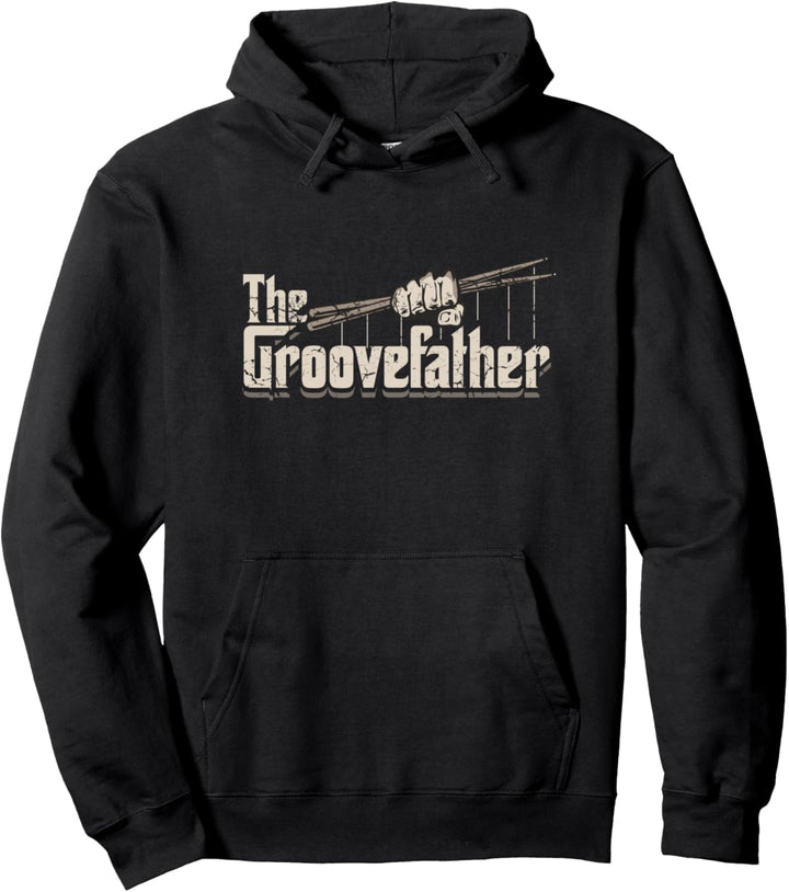The Groovefather Schlagzeug, Vintage-Drums, Schlagzeuger Pullover Hoodie