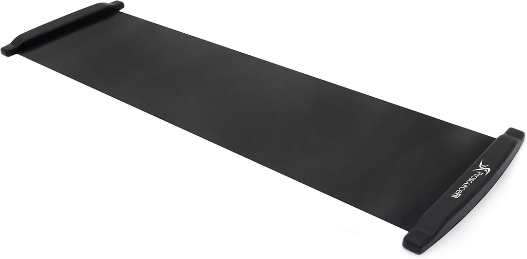 ProSourceFit Rutschbrett-Matte für Übungen, 1,8 m, mit Endstoppern, Booties und Tragetasche für Low-