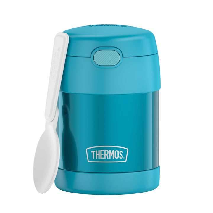 THERMOS kids FUNTAINER FOOD JAR 0,30l, ocean teal, Thermobehälter für Essen mit Löffel für Kinder, 5