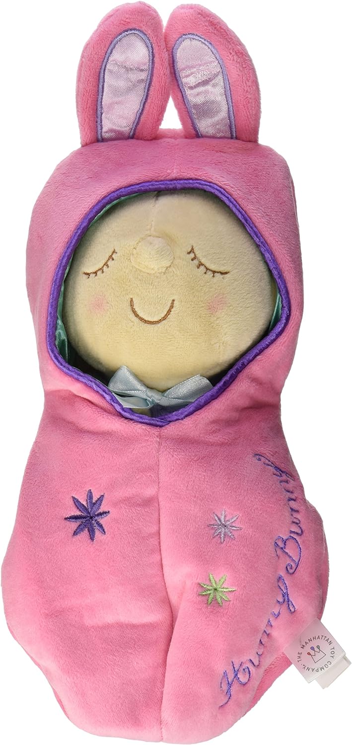 Manhattan Toy Snuggle Pod Hunny Bunny Erstes Babypuppe mit gemütlichem Schlafsack für Alter von 6 Mo