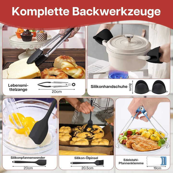 Airfryer Zubehör für Philips Dual Basket Airfryer 3000/5000 Serie 9L Food Grade Airfryer Silikonform