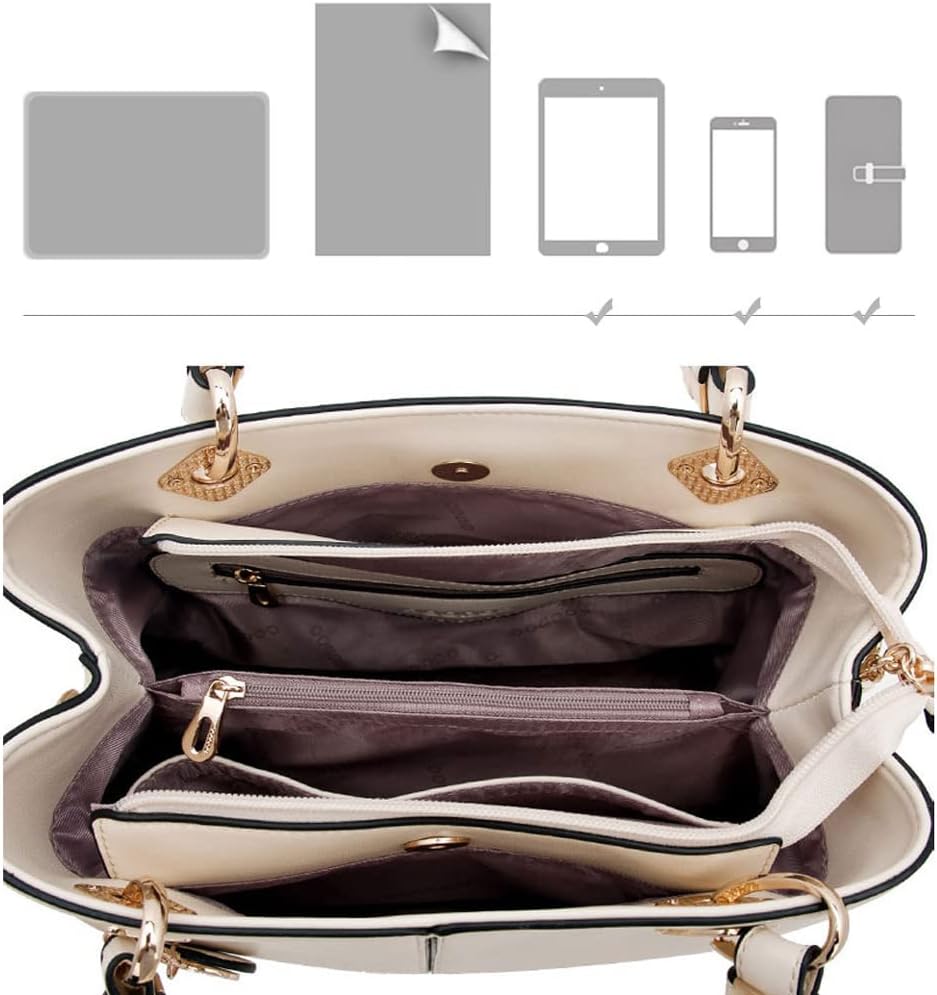 BUKESIYI Damen Tasche Umhängetasche Handtasche Frauen Klein Schultertasche Weekender Lack PU Leder C