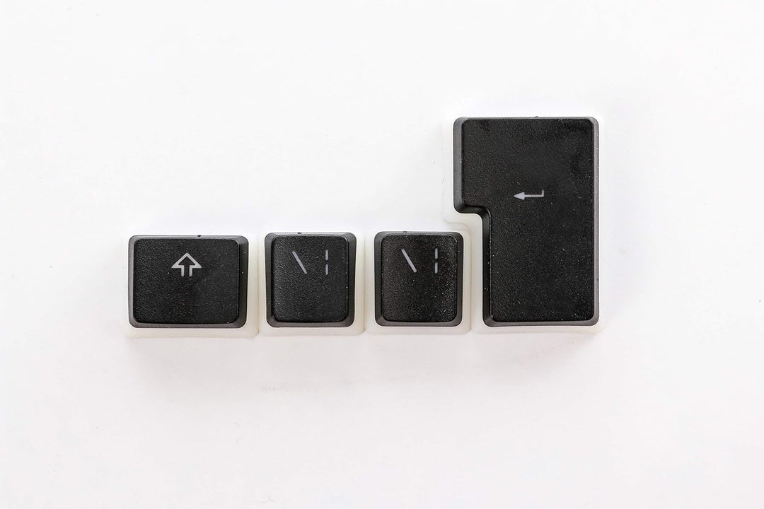 HK Gaming 108 Double Shot PBT Pudding Keycaps Keyset for Mechanical Gaming Keyboard MX Switches (Bla