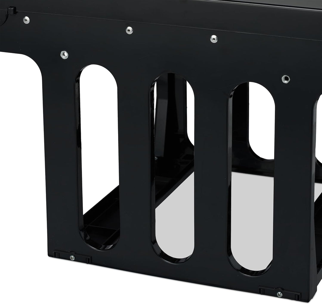 Relaxdays Einbaumülleimer 3-fach, ausziehbar, Küchenmülleimer für Unterschrank, 15l & 2x 8l, 35,1x34