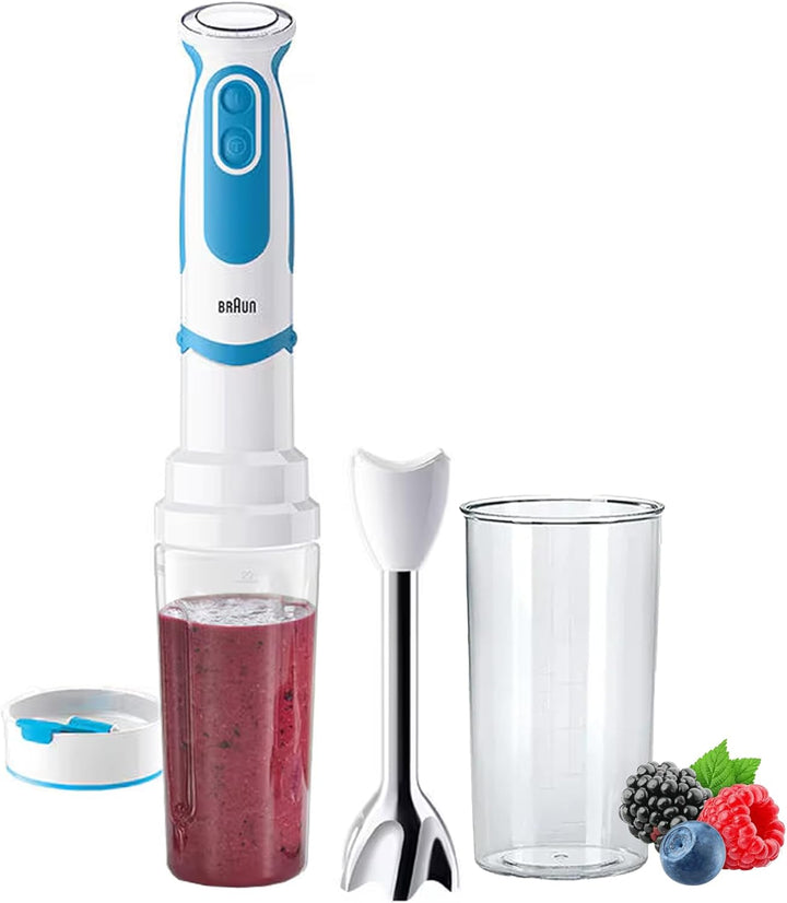 Braun Stabmixer MQ 5251 - MultiQuick 5 Vario Fit Pürierstab mit Edelstahl Mixfuss und Blend & Go Auf