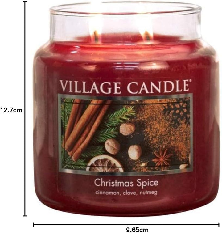 Village Candle Christmas Spice Duftkerze im Glas, 473 ml, mittelgross