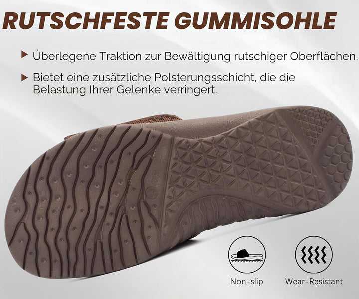 ONCAI Dusch Badelatschen Herren mit Klettverschluss Offener Zeh Sports Badesandalen Sommer Freizeit