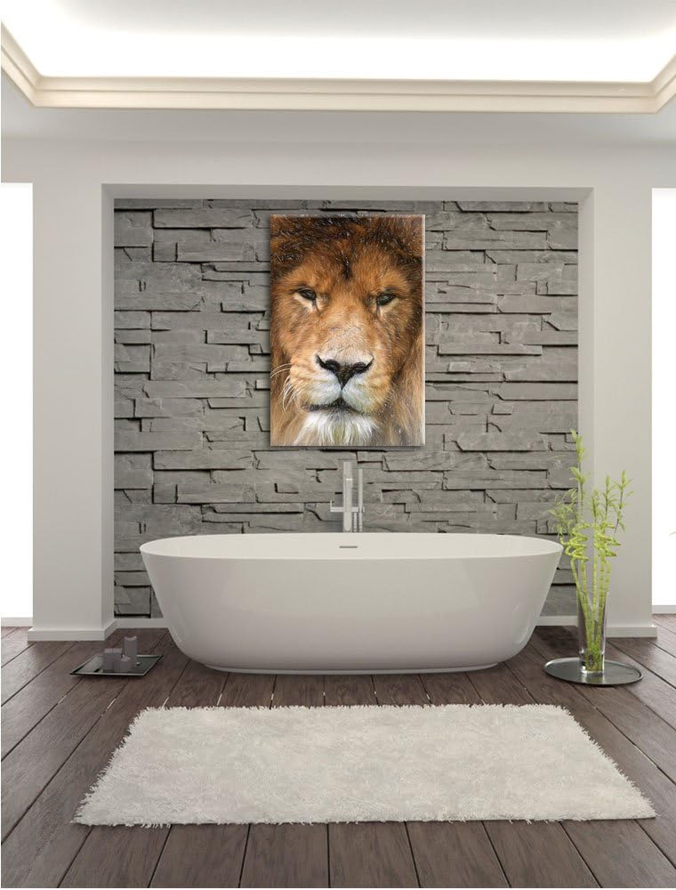 Pixxprint Kampfvernarbten als Leinwandbild | Grösse: 100x70 | Wandbild| Kunstdruck | fertig bespannt