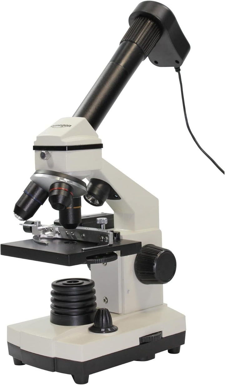 Omegon Mikroskop MonoView, MicroStar, achromat, 1280x, LED | Präzise Mikroskopie mit LED-Beleuchtung