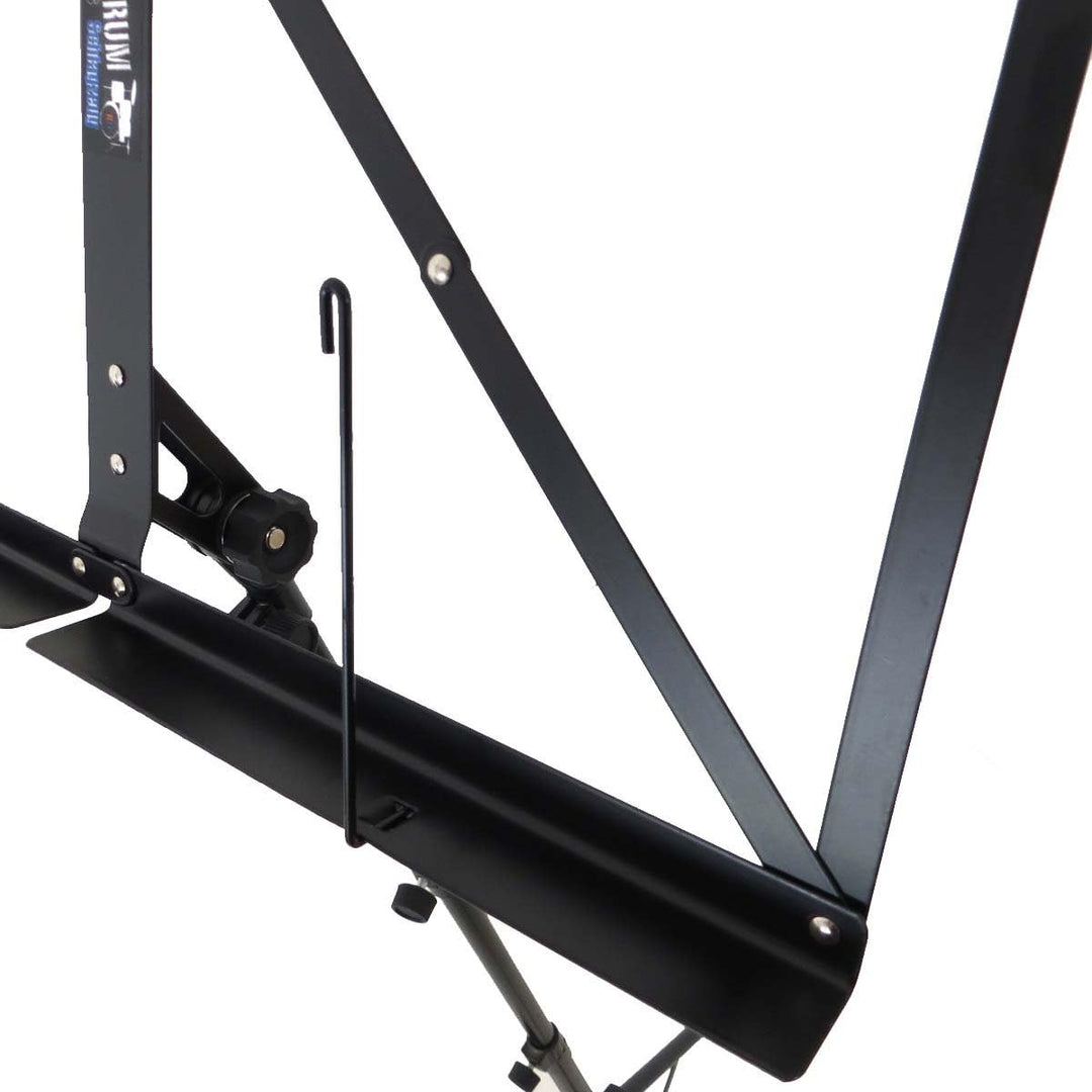 keepdrum Notenständer Notenpult Schwarz mit Tasche Black, Black
