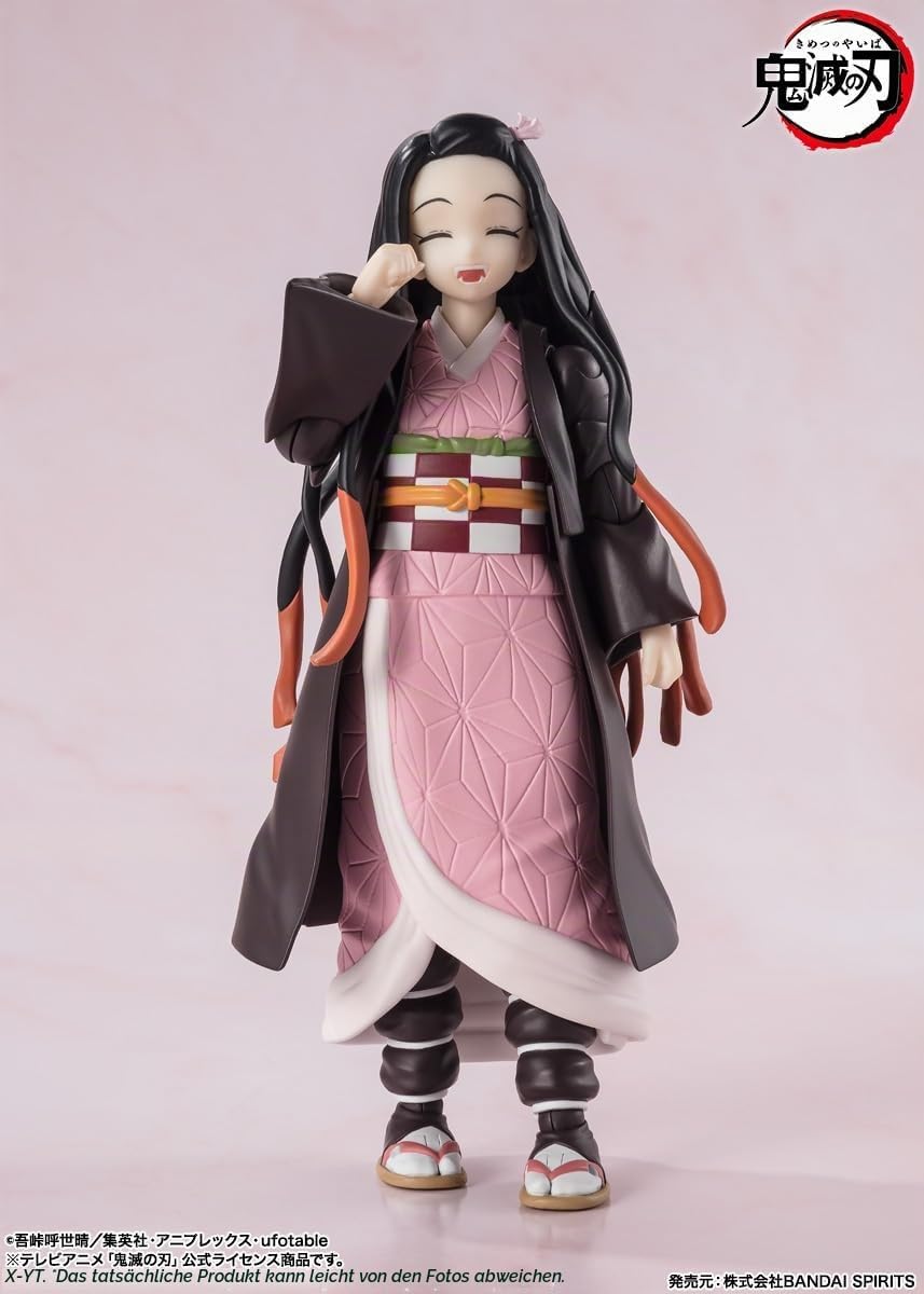 Demon Slayer: Kimetsu no Yaiba Figurine S.H. Figuarts Nezuko Kamado 13 cm Black, Black