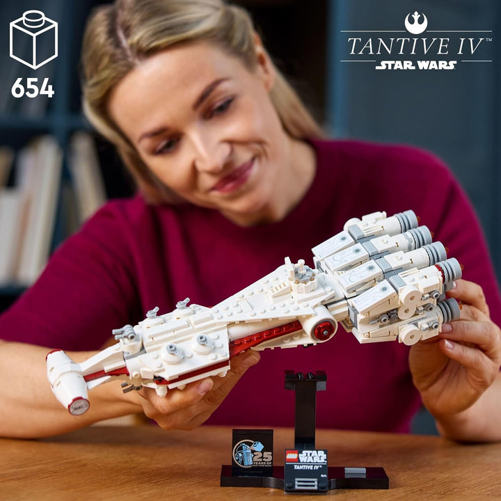 LEGO Star Wars: A New Hope Tantive IV, baubares Raumschiff Modell zum 25. Jubiläum, kreatives Bauset