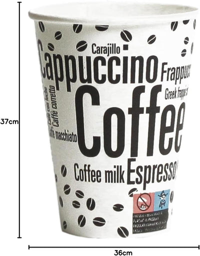 1000 Stück 7,5oz/180ml Kaffeebecher to go | Pappbecher Cups Coffee to Go Becher | Kaffee to+go Papie