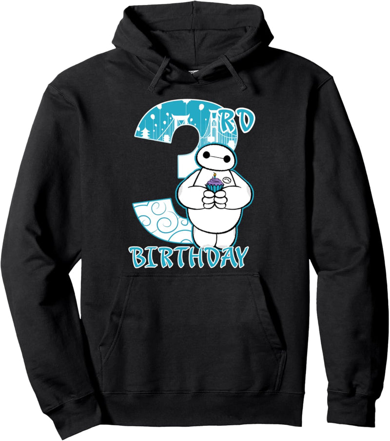 Disney Big Hero 6 Baymax 3rd Birthday Portrait Pullover Hoodie