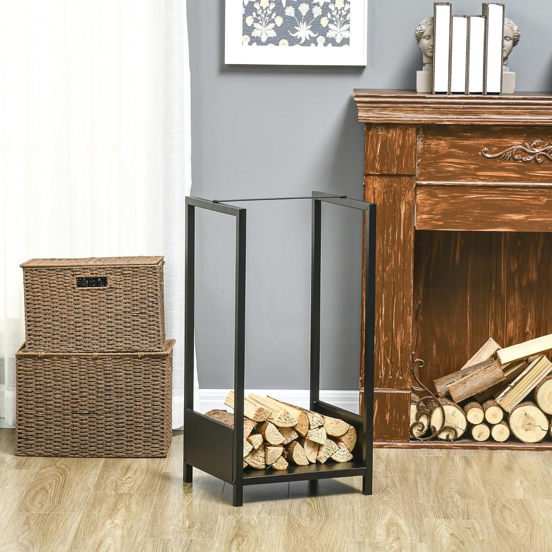 Outsunny Kaminholzregal Brennholzregal Feuerholzregal Kaminholzlager, Stapelhilfe für Brennholz Kami