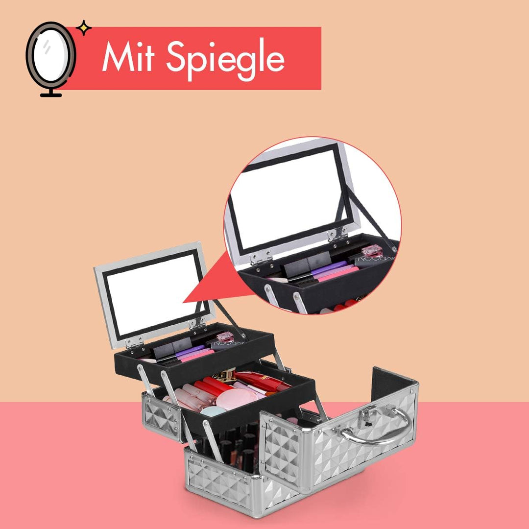 DREAMADE Kosmetikkoffer Mini, Schminkkoffer Make-up Multikoffer, Beauty Case, Make-up Box Kosmetikka
