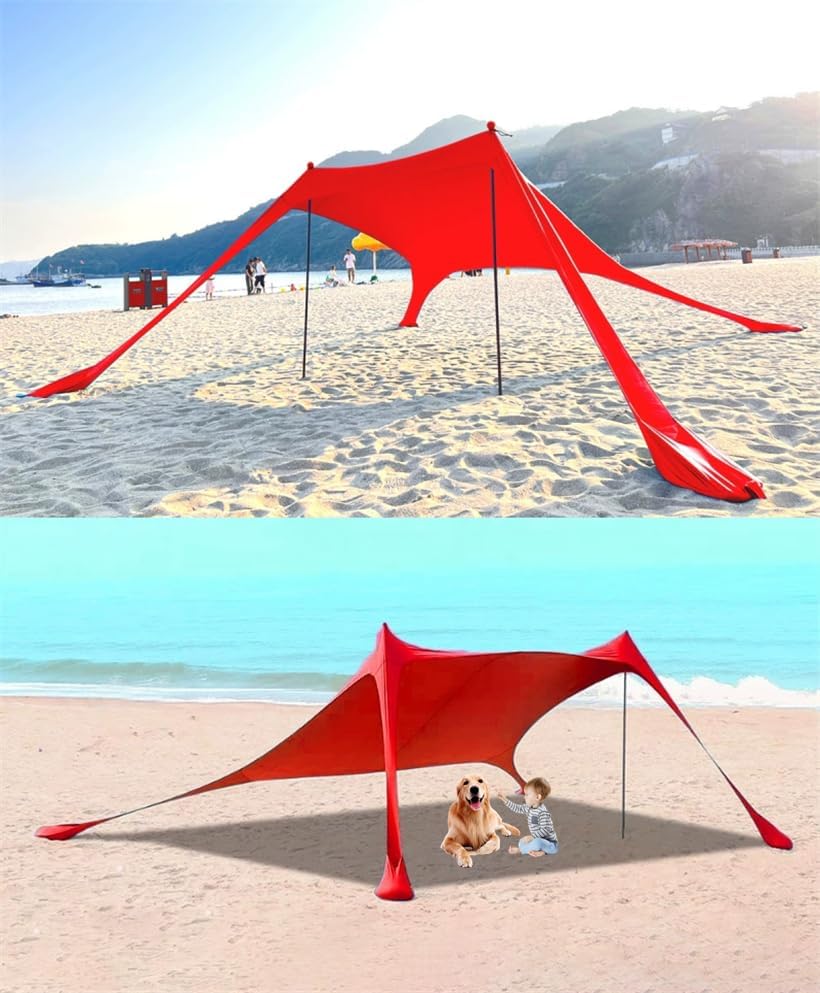 Strand Schatten Zelt Markise 4-5 Personen Strand Sonnencreme wasserdichte leichte Blockierung und el