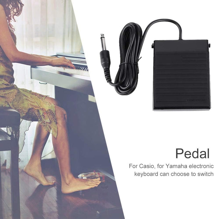 Sustain-Pedal für Keyboard, WTB004 Universelles Klavierpedal Geräuscharmes Halbpiedal Pianoaccessoir