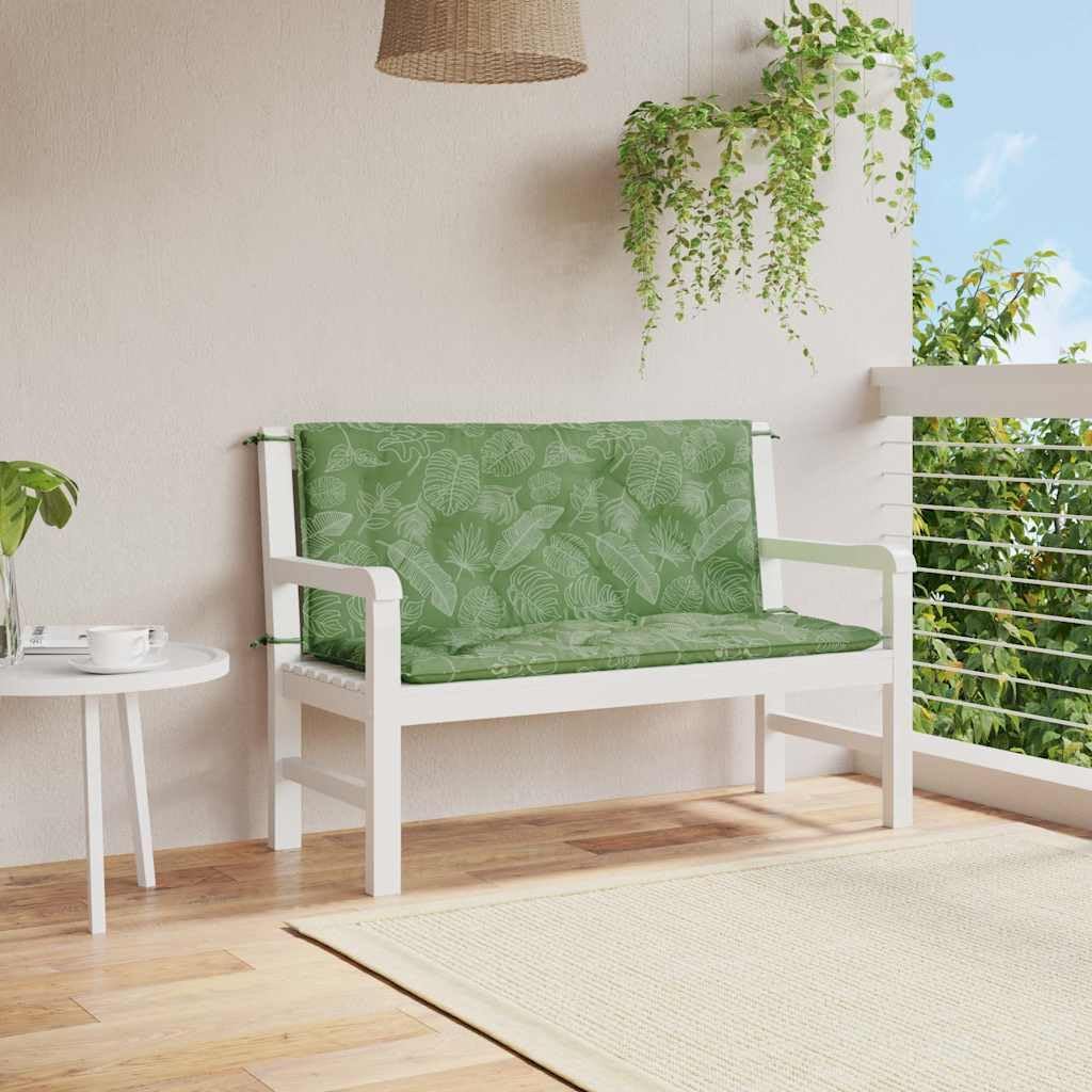 vidaXL Gartenbank Auflage 2 STK., Sitzkissen für Gartenmöbel Terrassenmöbel, Wasserabweisendes Sitzp